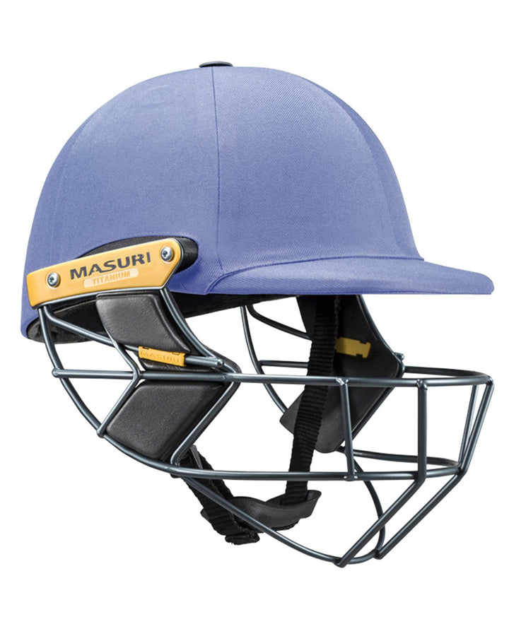 Masuri T Line Titanium Cricket Batting Helmet - Sky Blue - Senior