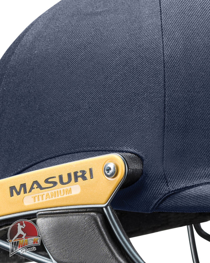 Masuri T Line Titanium Cricket Batting Helmet - Navy - Senior
