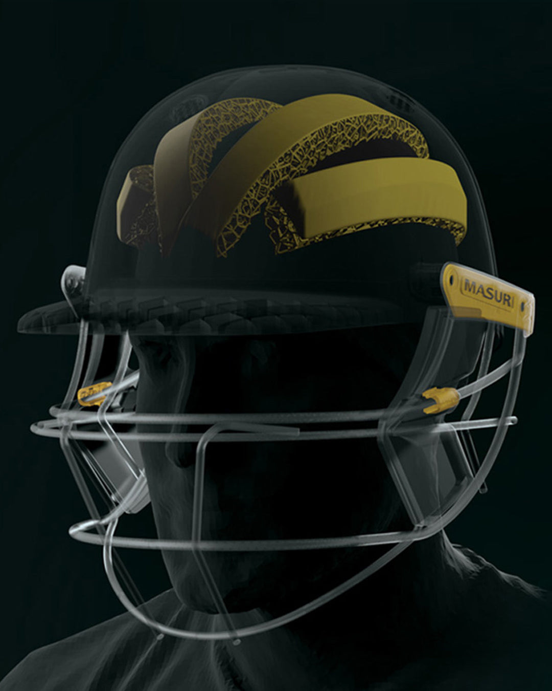 Masuri TF3D - E Line Titanium Senior Cricket Helmet - Navy