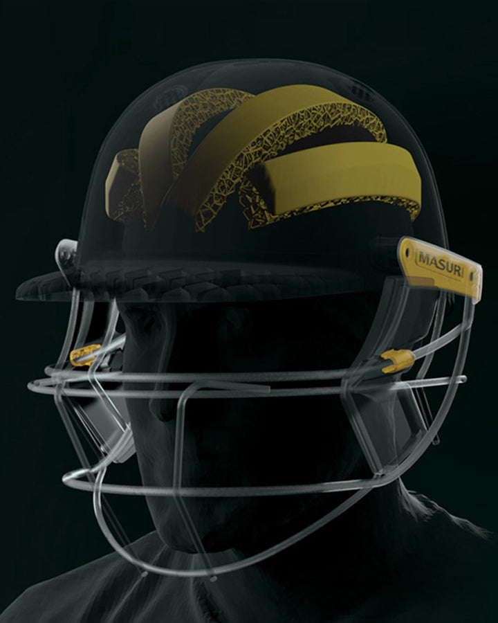 Masuri TF3D - E Line Titanium Senior Cricket Helmet - Navy