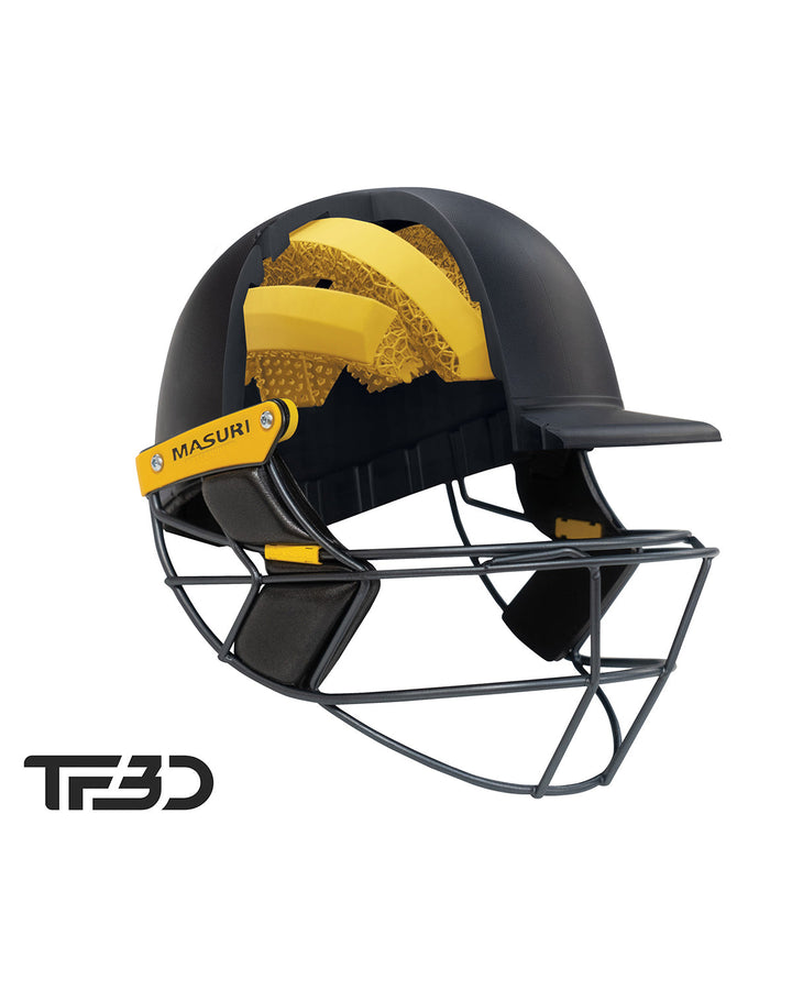 Masuri TF3D - E Line Titanium Senior Cricket Helmet - Navy