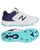 New Balance CK4030 Cricket Shoes - Steel Spikes - White/Cyber Jade/Dark Mercury