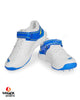 Puma 22.1 Bowling Cricket Shoes - Steel Spikes - White Ultra Blue Yellow