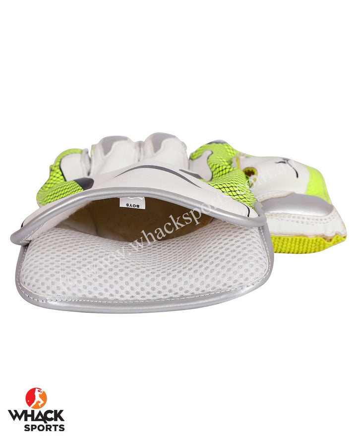 Puma Evo 3 Green Cricket Keeping Gloves - Boys/Junior
