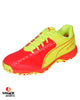 Puma 19 FH - Rubber Cricket Shoes - Red Blast/Yellow Alert