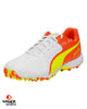 Puma FH 19 - Rubber Cricket Shoes - Red Blast/Yellow Alert/White