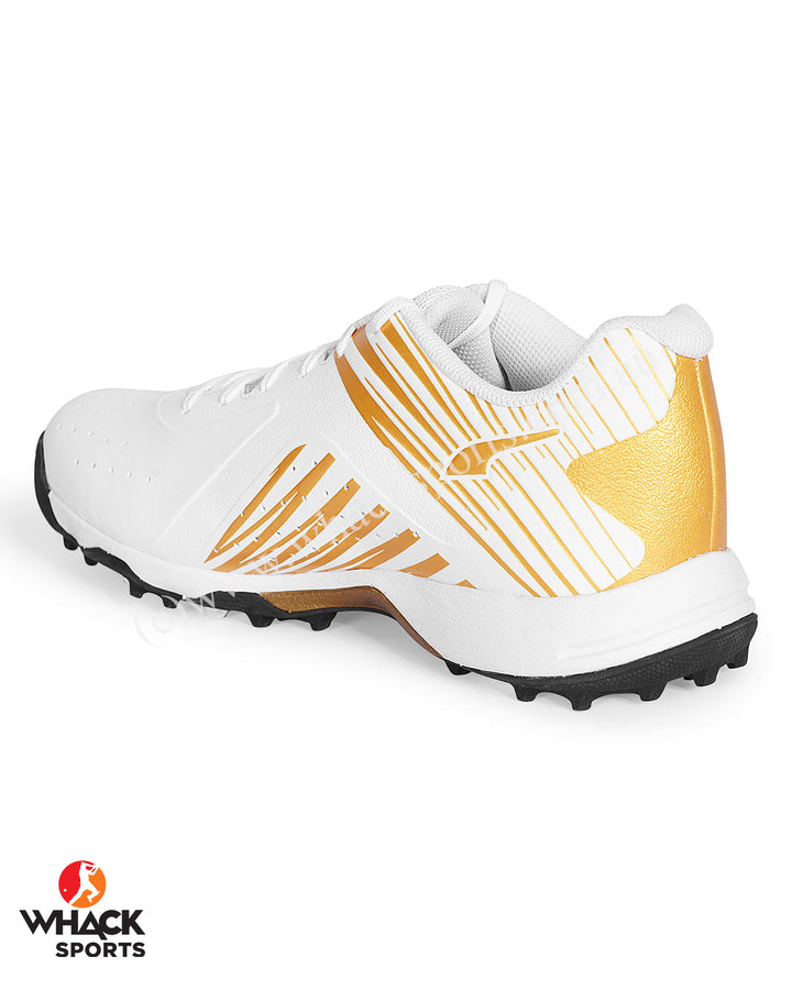 Puma 22 FH - Rubber Cricket Shoes - White/Gold