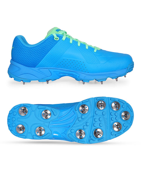 Puma 19.2 Spike Men’s Cricket Shoes - Blue & Elektro Green