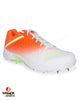 Puma 22.2 Cricket Shoes - Steel Spikes - White Yellow Orange