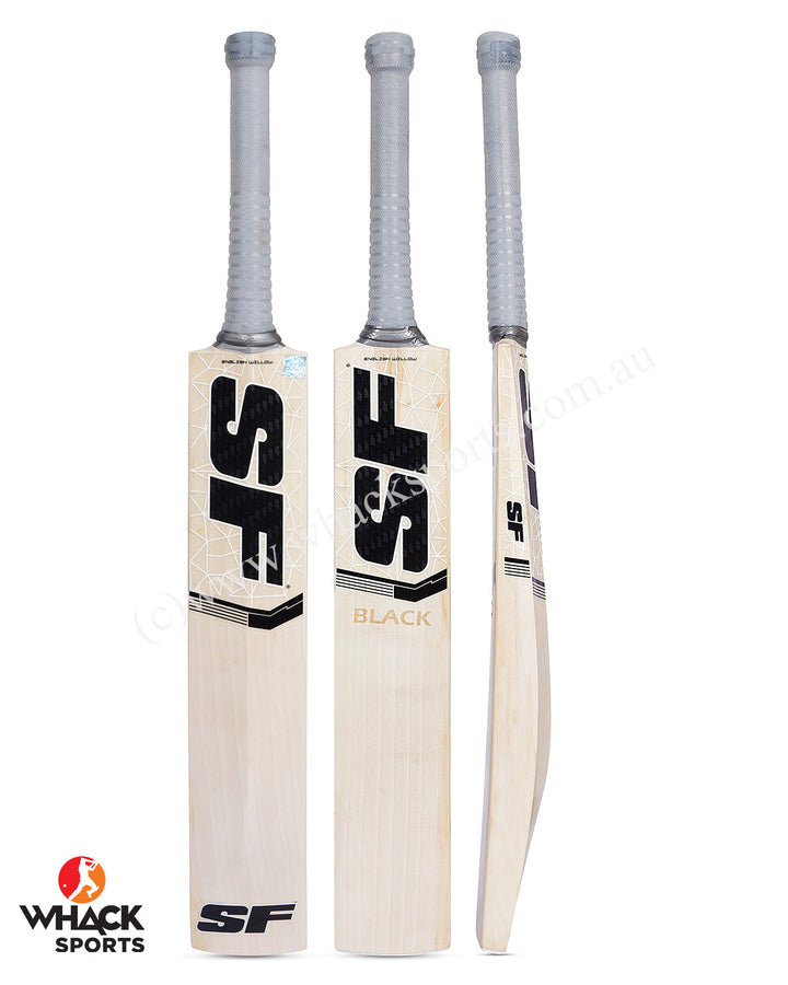 SF Black English Willow Cricket Bat - SH