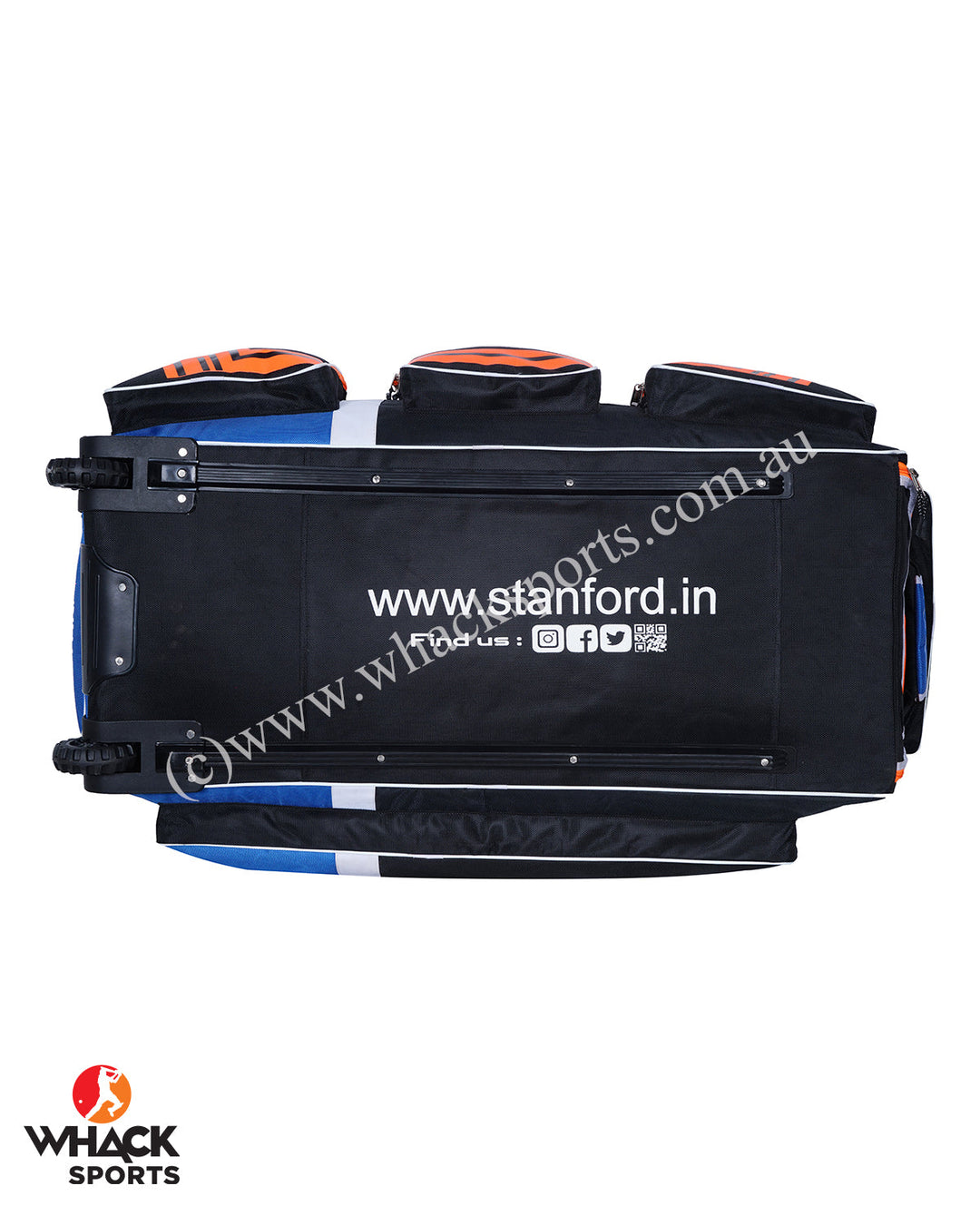 SF Triumph Cricket Kit Bag - Wheelie - Large - Black/Orange