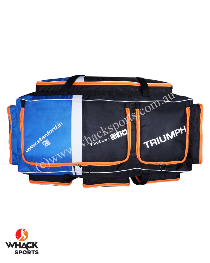SF Triumph Cricket Kit Bag - Wheelie - Large - Black/Orange