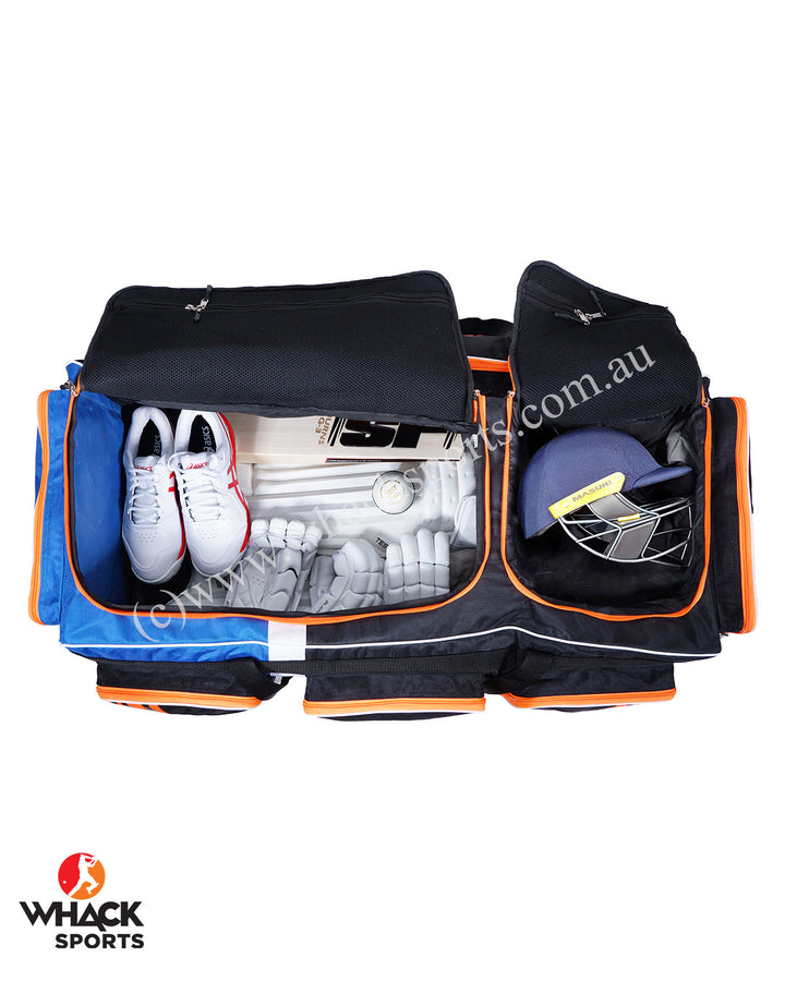 SF Triumph Cricket Kit Bag - Wheelie - Large - Black/Orange