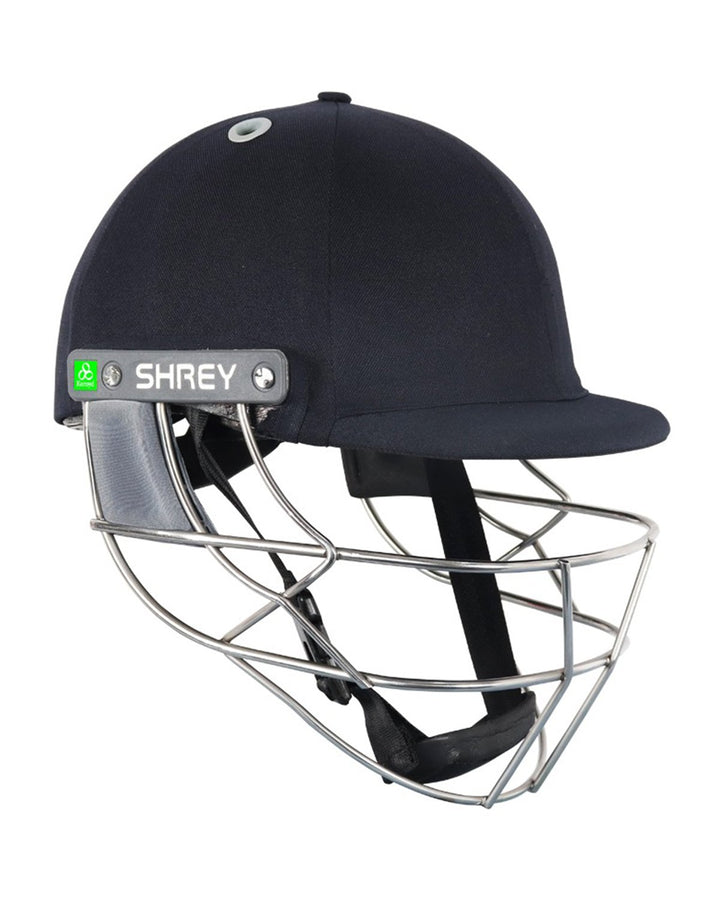 Shrey Koroyd Steel Visor Cricket Batting Helmet - Steel - Navy - Senior