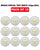 WHACK 4 Piece Special Test Leather Cricket Ball - 142gm - White - Pack of 6x or 12x