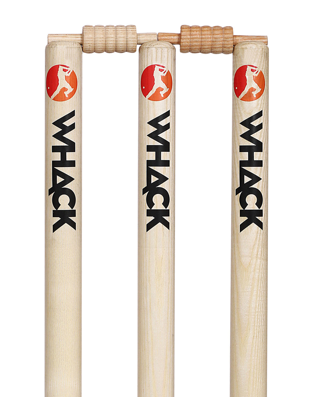 WHACK Ashwood Stump Set - Set of 3 Stumps with Bails