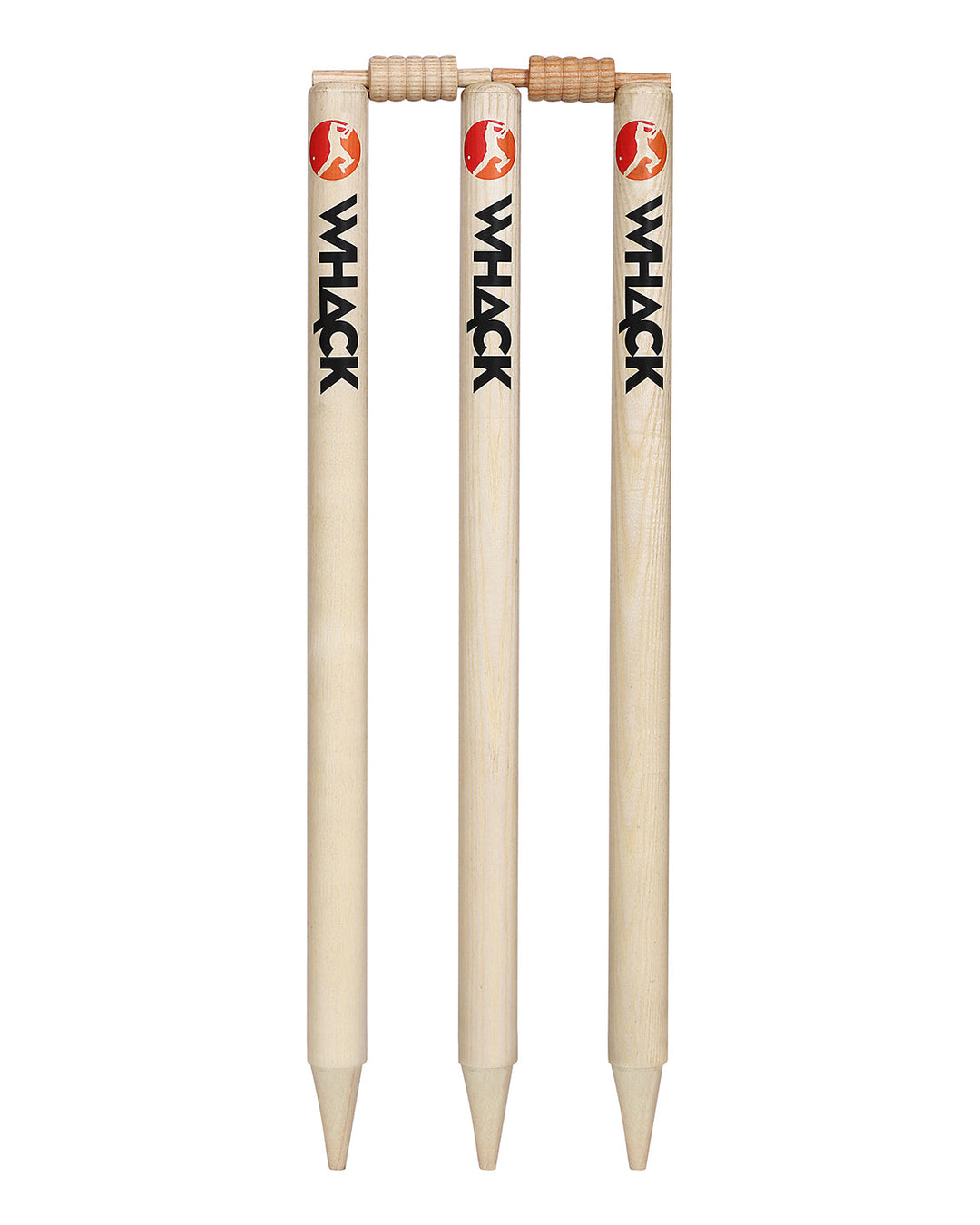 WHACK Ashwood Stump Set - Set of 3 Stumps with Bails