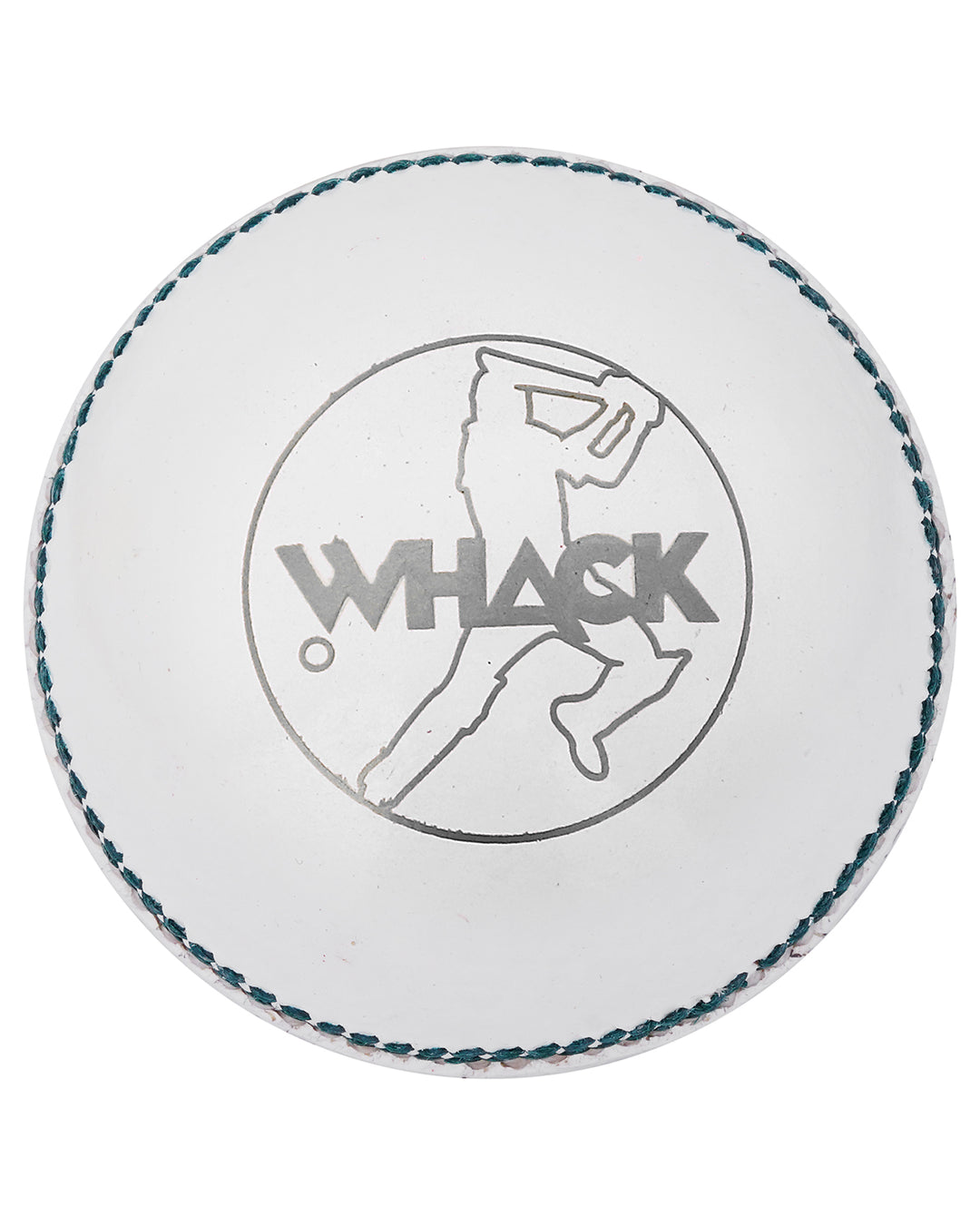WHACK County Leather Cricket Ball - 2 Piece - 156gm - White/Red