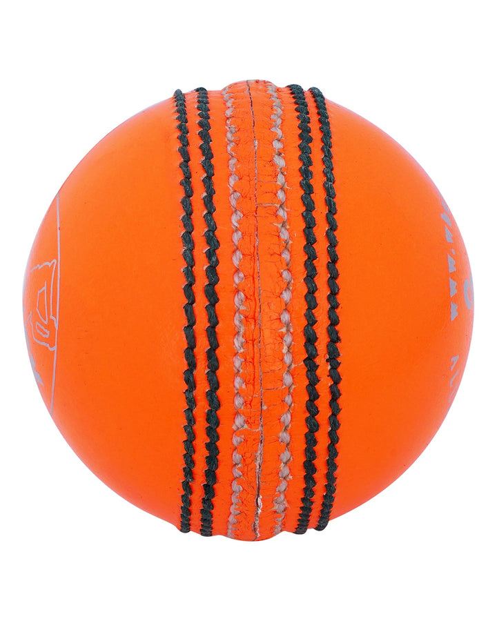 WHACK County Leather Cricket Ball - 2 Piece - 156gm - Orange