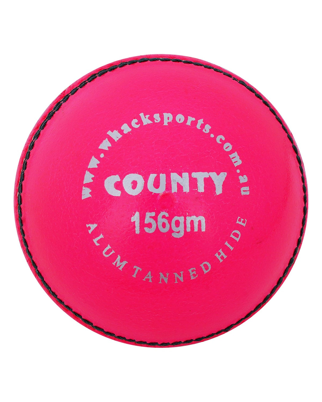 WHACK County Leather Cricket Ball - 2 Piece - 156gm - Pink