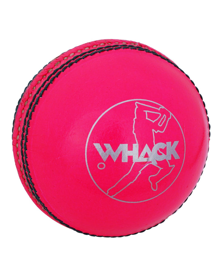 WHACK County Leather Cricket Ball - 2 Piece - 156gm - Pink
