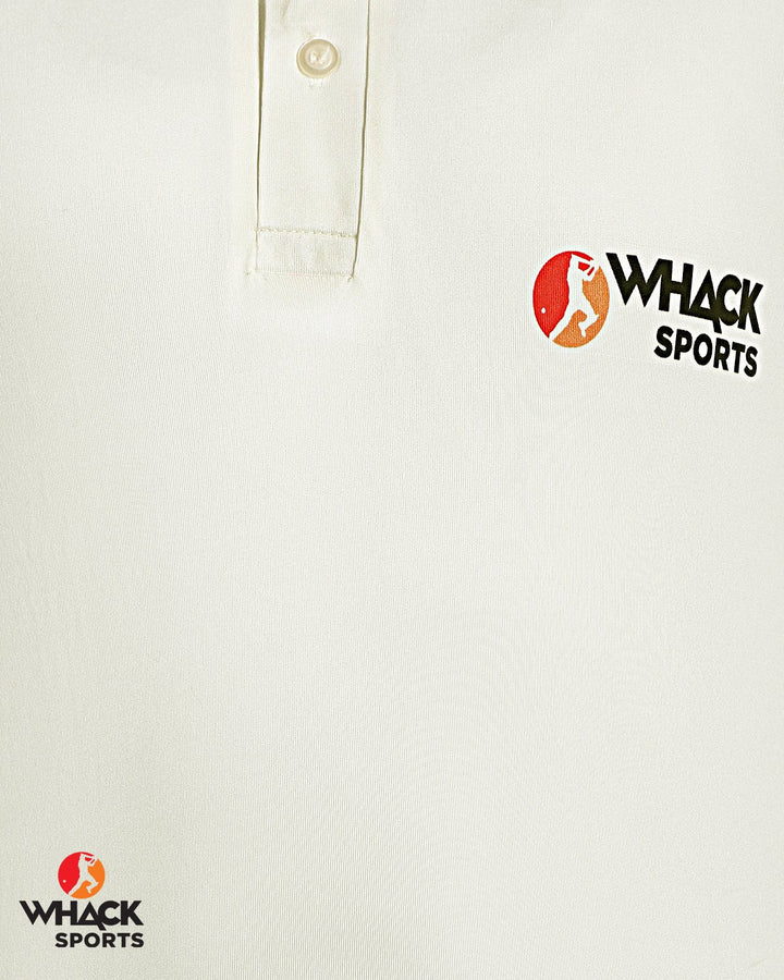 WHACK Elite Cricket Cream (Off White) Full Sleeve Shirt - Junior