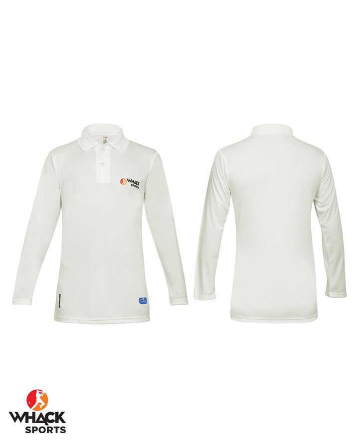 WHACK Elite Cricket Cream (Off White) Full Sleeve Shirt - Junior