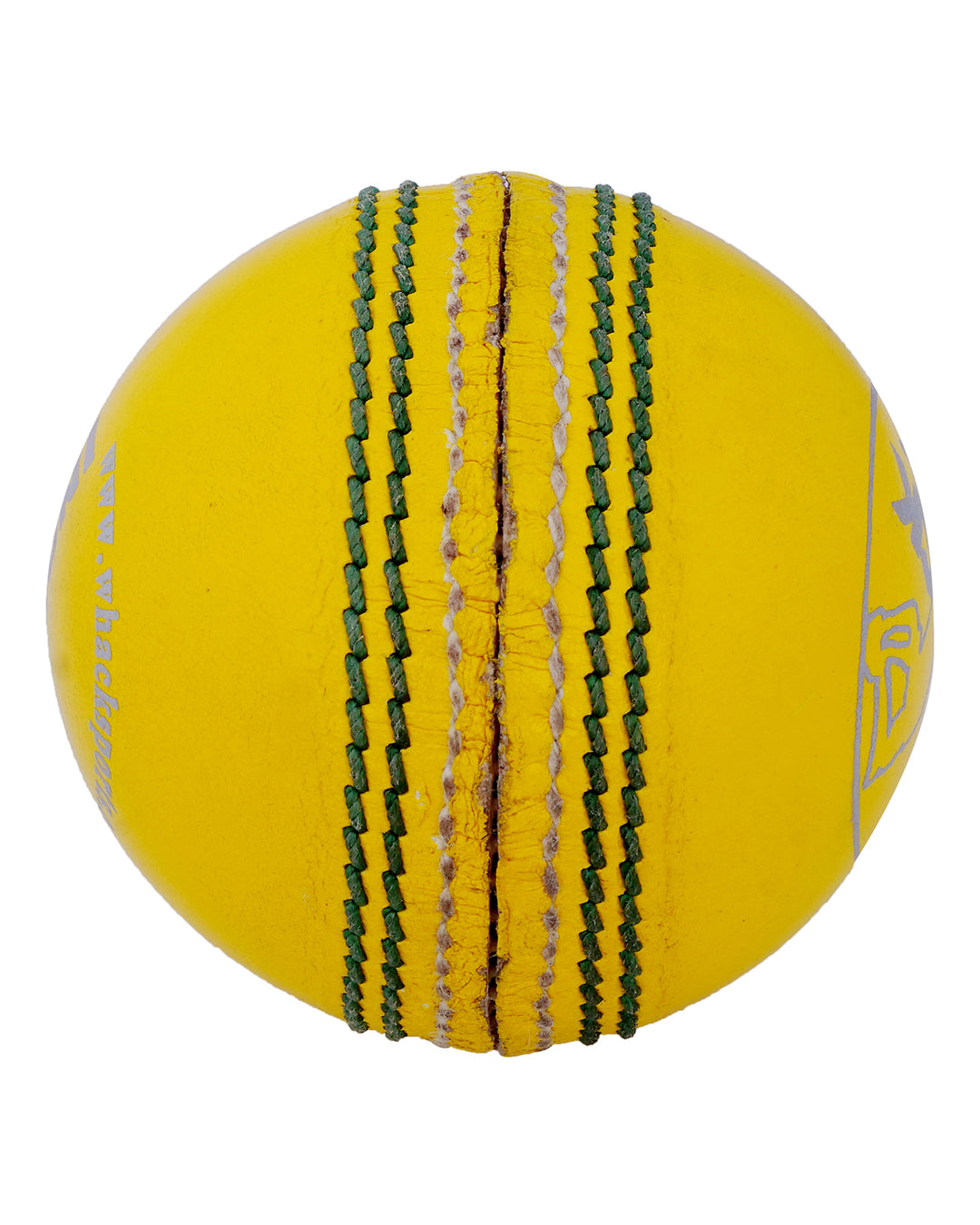 WHACK Indoor Leather Cricket Ball - Yellow