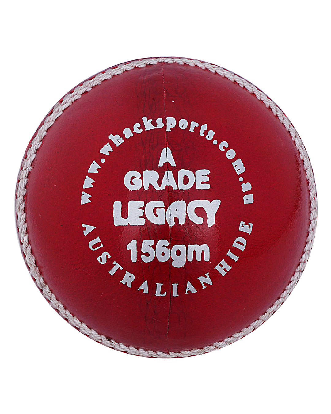 WHACK Legacy Australian Hide Cricket Ball - 4 Piece - 156gm - Red