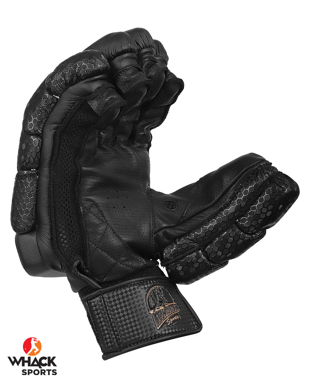 WHACK Player Test Grade Cricket Batting Gloves - Adult - Black