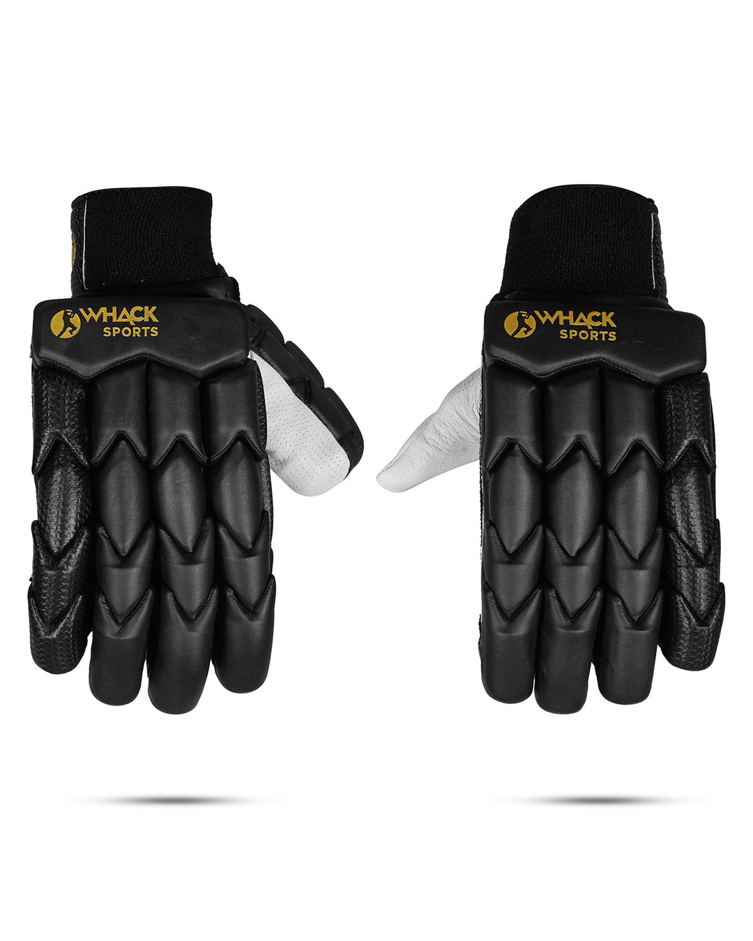 WHACK Player Test Grade Cricket Batting Gloves - Large Adult - Black