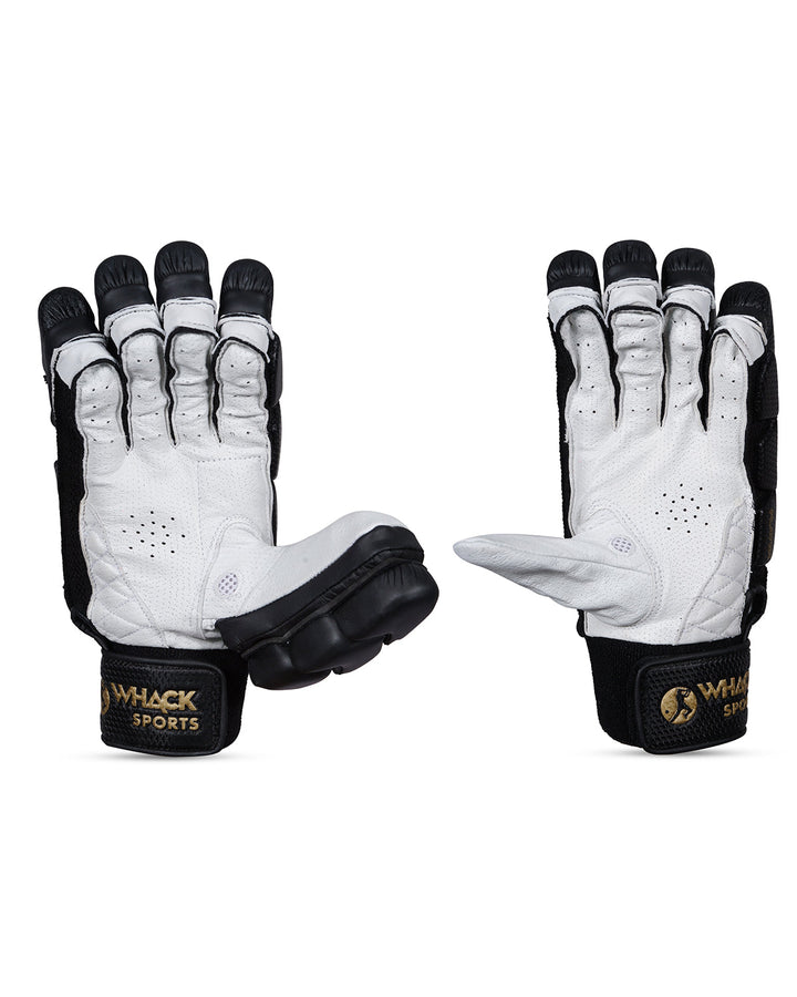 WHACK Player Test Grade Cricket Batting Gloves - Large Adult - Black