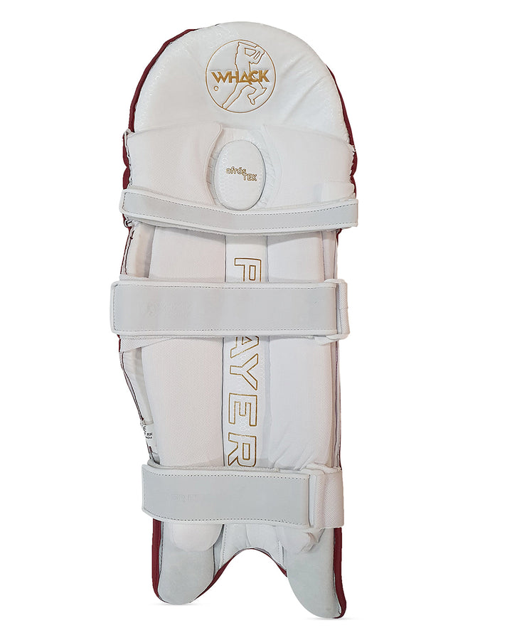 WHACK Player Cricket Batting Pads - Youth - Maroon