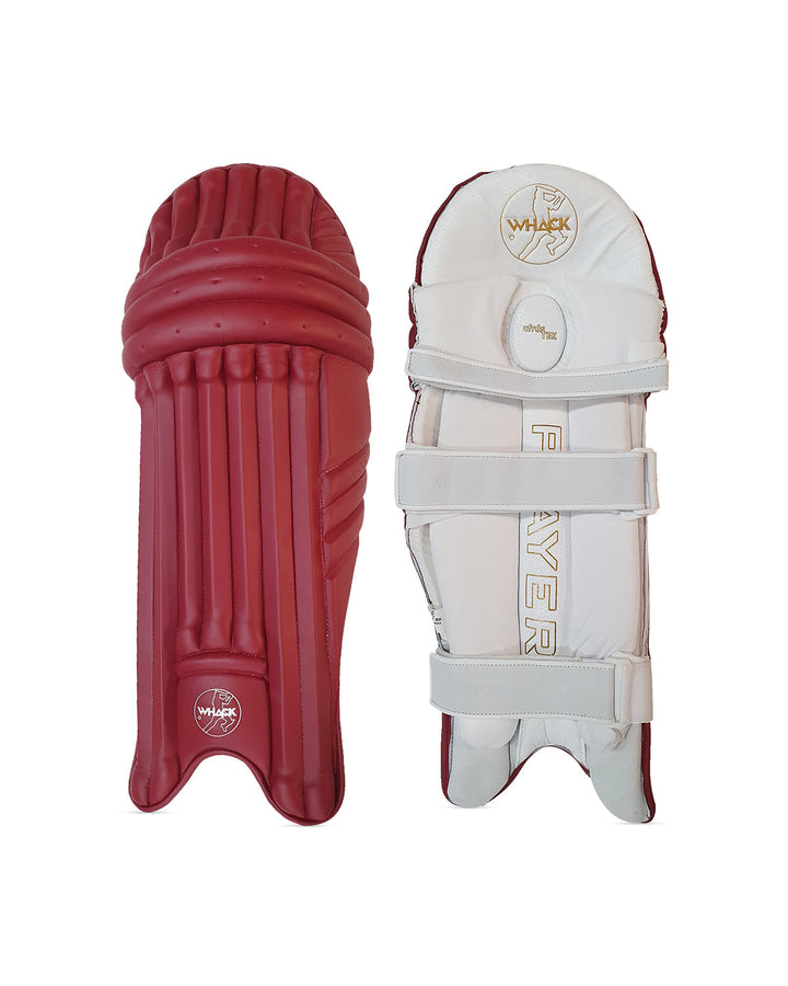 WHACK Player Cricket Batting Pads - Youth - Maroon