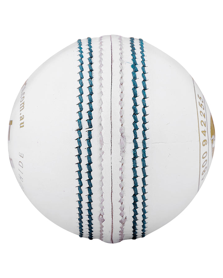 WHACK Test Leather Cricket Ball - 4 piece - 142gm - White
