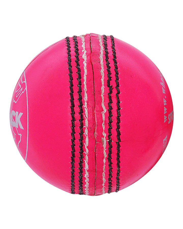WHACK Special Test English Leather Cricket Ball - 4 piece - 142gm - Pink, view 3, pink