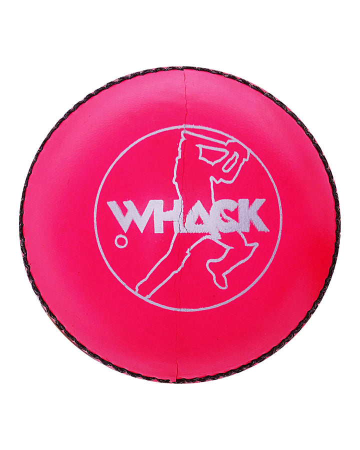 WHACK Test Leather Cricket Ball - 4 piece - 156gm - Pink