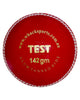 WHACK Test Leather Cricket Ball - 4 piece - 142gm - Red/White