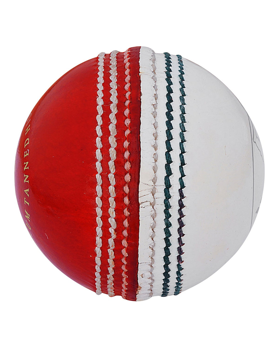 WHACK Test Leather Cricket Ball - 4 piece - 142gm - Red/White