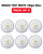 WHACK Test Leather Cricket Ball Bundle - 156gm - White - Pack of 6x or 12x