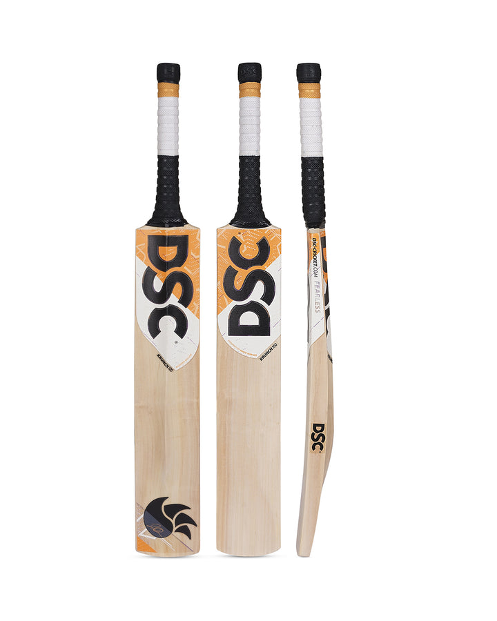 DSC Krunch 100 Kashmir Willow Cricket Bat - Boys/Junior