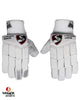 SG Litevate White Cricket Batting Gloves - Adult