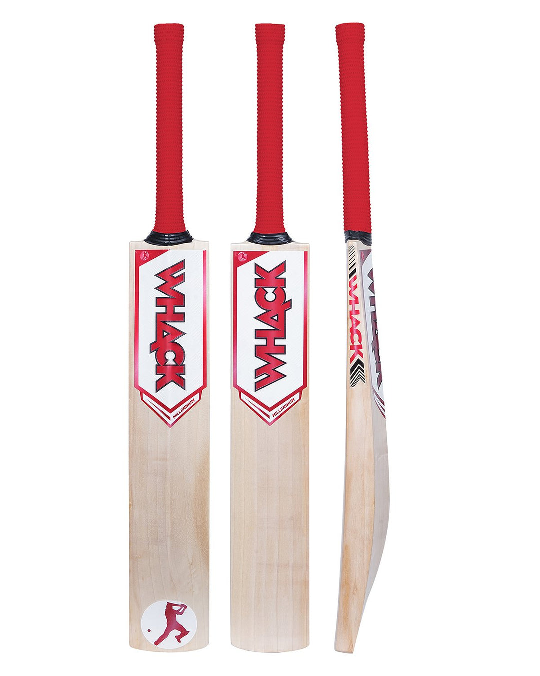 WHACK Millennium English Willow Cricket Bat - Small Adult